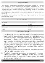 Preview for 22 page of HOFFEN FD-9528 Instruction Manual