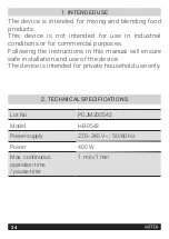 Предварительный просмотр 24 страницы HOFFEN HB-0542 Instruction Manual