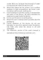 Preview for 21 page of HOFFEN HC-0083 Instruction Manual