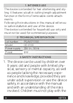 Preview for 24 page of HOFFEN HC-0100 Instruction Manual