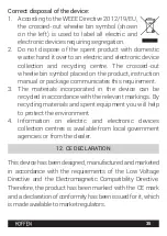 Предварительный просмотр 35 страницы HOFFEN HC-8271 Instruction Manual