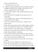 Preview for 26 page of HOFFEN HC-8283 Instruction Manual