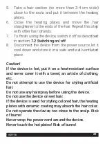 Предварительный просмотр 29 страницы HOFFEN HS-0349 Instruction Manual