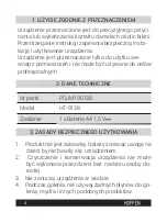 Preview for 4 page of HOFFEN HT-9138-W Instruction Manual