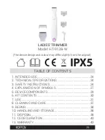 Preview for 23 page of HOFFEN HT-9138-W Instruction Manual