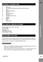 Preview for 29 page of HOFFEN LBD-H123 Instruction Manual