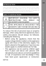 Предварительный просмотр 19 страницы HOFFEN MAWDT-H121 Instruction Manual