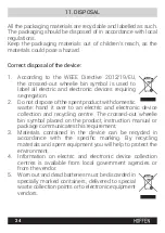 Preview for 24 page of HOFFEN MF-8313-18L Instruction Manual