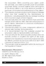 Preview for 26 page of HOFFEN MF-8313-18L Instruction Manual