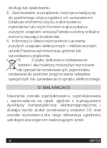 Предварительный просмотр 18 страницы HOFFEN MS-9282 Instruction Manual