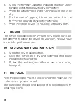 Preview for 34 page of HOFFEN MT-2099 Instruction Manual