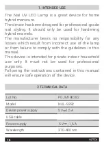 Предварительный просмотр 18 страницы HOFFEN NUL-9282 Instruction Manual