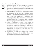 Предварительный просмотр 34 страницы HOFFEN SB-0083 Instruction Manual