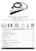 Предварительный просмотр 23 страницы HOFFEN SHS-8117 Instruction Manual