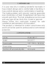 Предварительный просмотр 24 страницы HOFFEN SHS-8117 Instruction Manual