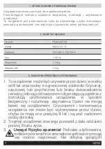 Preview for 4 page of HOFFEN WM-8105-18 Instruction Manual