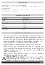 Preview for 16 page of HOFFEN WM-8105-18 Instruction Manual