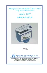 Preview for 1 page of Hoffer Flow Controls CAT1 Series User Manual