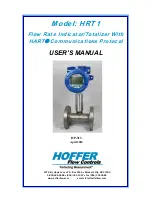 Hoffer Flow Controls HRT1 User Manual preview