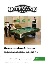 Hoffmann Automaten Club Pro Assembly Manual preview