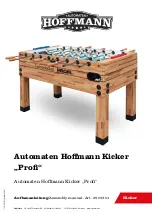 Hoffmann Automaten Profi Assembly Manual preview