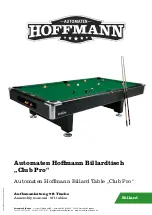 Hoffmann Club Pro Assembly Manual preview