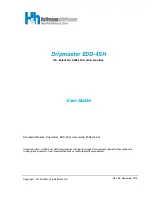 Hoffmann&Hoffmann Dripmaster EDD-4SH User Manual preview
