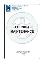 Hofmann Megaplan MS400-2 Technical Maintenance Manual preview