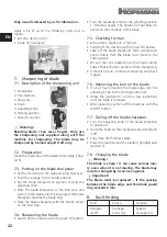 Предварительный просмотр 22 страницы Hofmann A2707 User Instructions