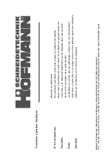 Предварительный просмотр 37 страницы Hofmann A2707 User Instructions