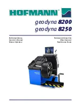 Hofmann geodyna 8200 Operator'S Manual preview