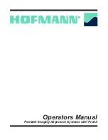 Preview for 1 page of Hofmann Pro42 Operator'S Manual