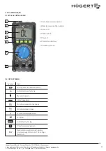 Preview for 3 page of HOGERT HT1E601 User Manual