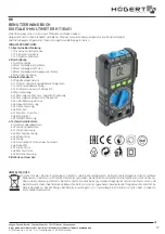 Предварительный просмотр 17 страницы HOGERT HT1E601 User Manual