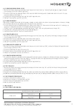 Preview for 3 page of HOGERT HT1E606 User Manual