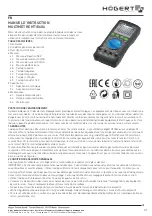 Предварительный просмотр 21 страницы HOGERT HT1E606 User Manual