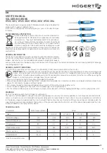 Предварительный просмотр 3 страницы HOGERT HT2C301 User Manual