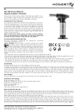 Preview for 1 page of HOGERT HT2C505 User Manual