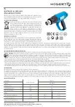 Preview for 1 page of HOGERT HT2C550 User Manual