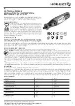 HOGERT HT2E105 User Manual preview