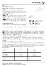 Предварительный просмотр 5 страницы HOGERT HT2E106 User Manual