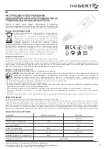 Предварительный просмотр 7 страницы HOGERT HT2E106 User Manual