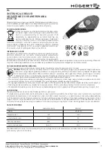 Preview for 1 page of HOGERT HT2E130 User Manual