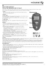 Preview for 3 page of HOGERT HT8G427 User Manual