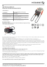 Предварительный просмотр 1 страницы HOGERT HT8G620 User Manual