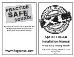 Preview for 1 page of Hogtunes 692 XL LID-AA Installation Manual