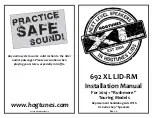 Preview for 1 page of Hogtunes 692 XL LID-RM Installation Manual