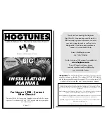 Hogtunes Big Ultra Installation Manual preview