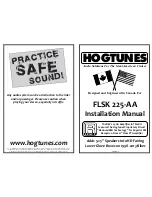 Preview for 1 page of Hogtunes FLSK 225-AA Installation Manual