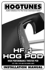 Preview for 1 page of Hogtunes HF-1 HOG POD Installation Instructions